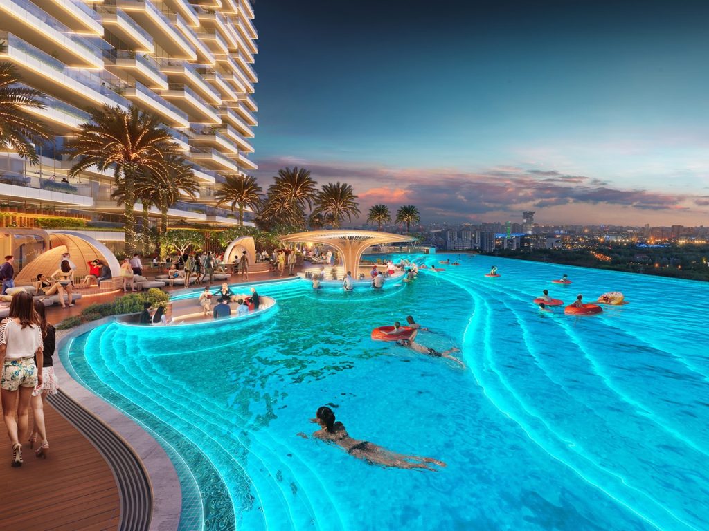Infinity Pool with Park Views