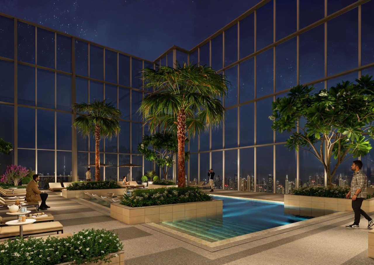 Sky View with Sitting Court Area